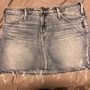 NWOT Sliver Jeans Skirt